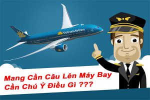 Mang Cần câu máy câu mồi câu lên máy bay có được không