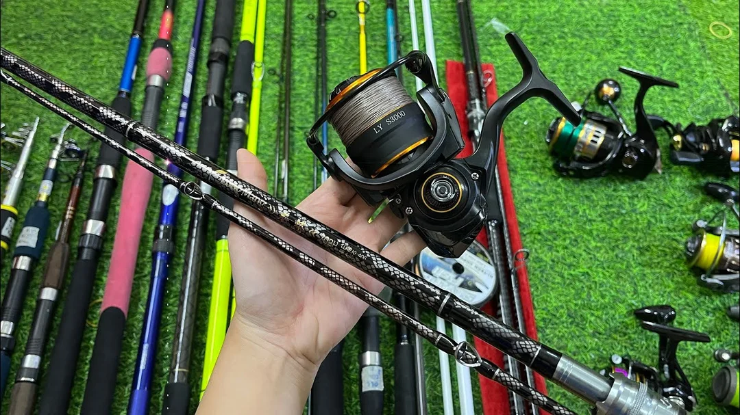 ảnh thực tế cần câu lure nhật bãi từ video review