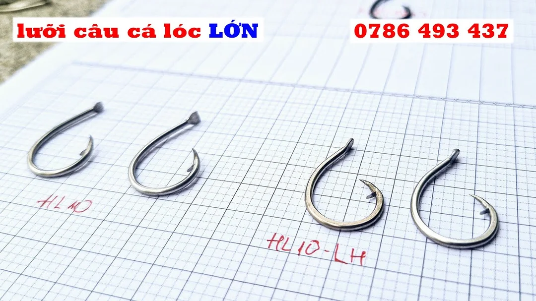 bán lưỡi câu cá lóc kiểm tra mũi gọng và dây tóm