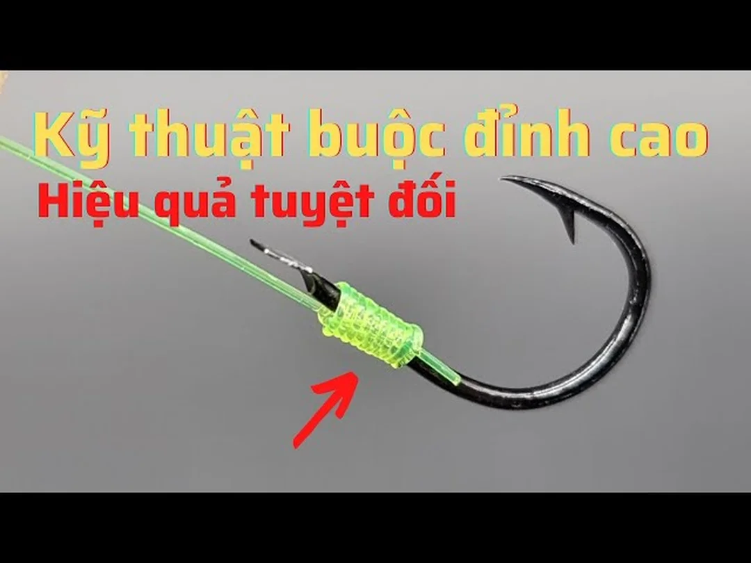 buộc lưỡi câu cá lóc bằng dây PE cho lure cá lóc