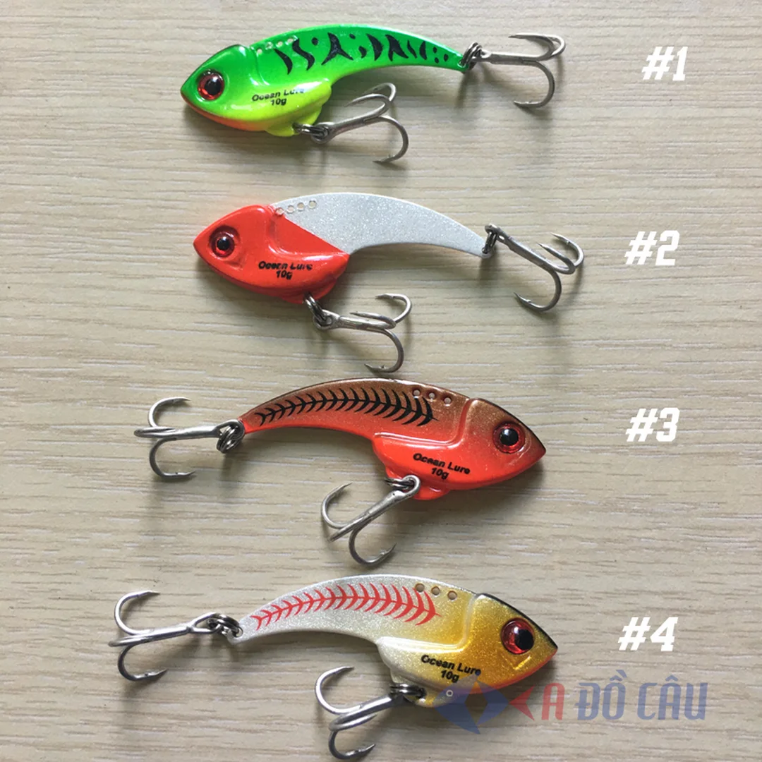 Cá sắt câu cá lóc Ocean Lure Fishen 10g nhiều màu cá sắt câu cá lóc Ocean Lure Fishen 10g nhiều màu