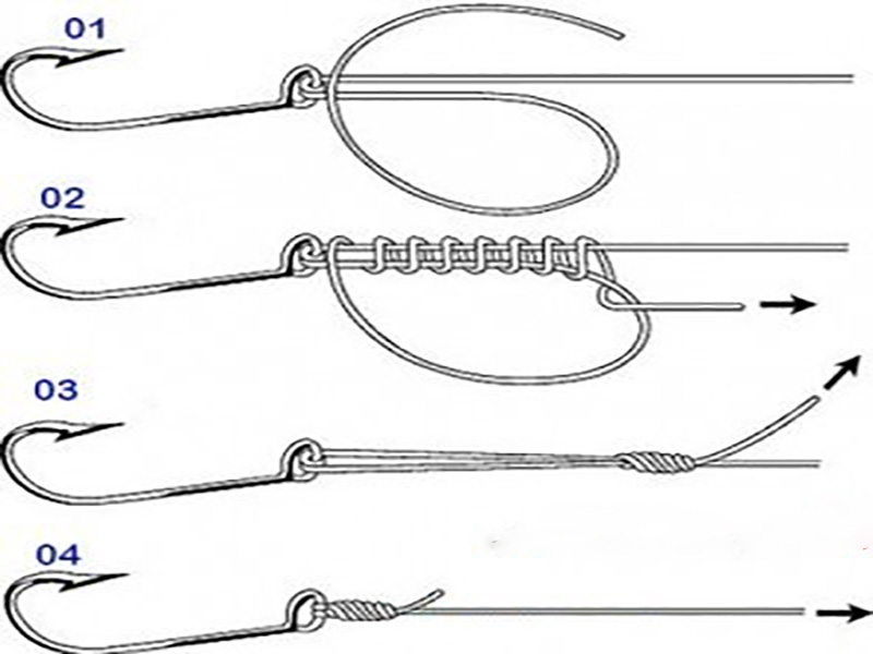 10 Cách buộc lưỡi câu cá, thắt nút khóa siêu chắc chắn