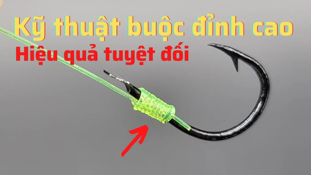 Cách cột lưỡi câu cá lóc theo kiểu khoen lưỡi và dây PE cách cột lưỡi câu cá lóc theo kiểu khoen lưỡi và dây PE