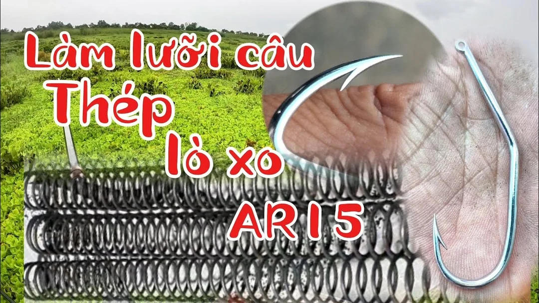cách làm lưỡi câu cá lóc với bảng chọn size lưỡi