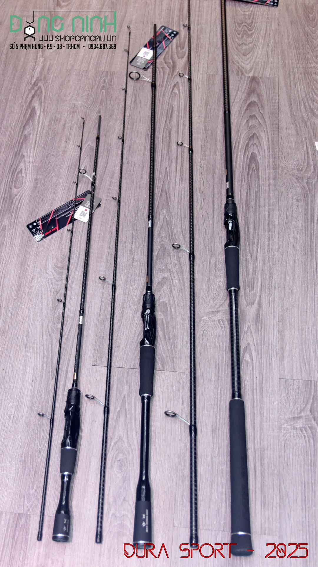 cần câu lure cá lóc phần tay cầm và thân cần bulava dura sport