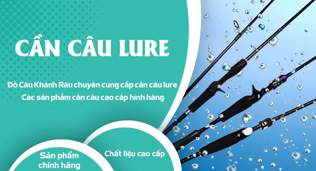 cần câu lure cao cấp carbon dùng cho cá lóc và cá chẽm