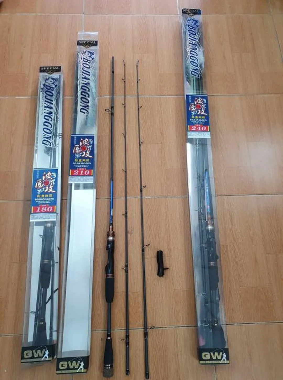 cần câu lure gw lắp máy đứng và máy ngang