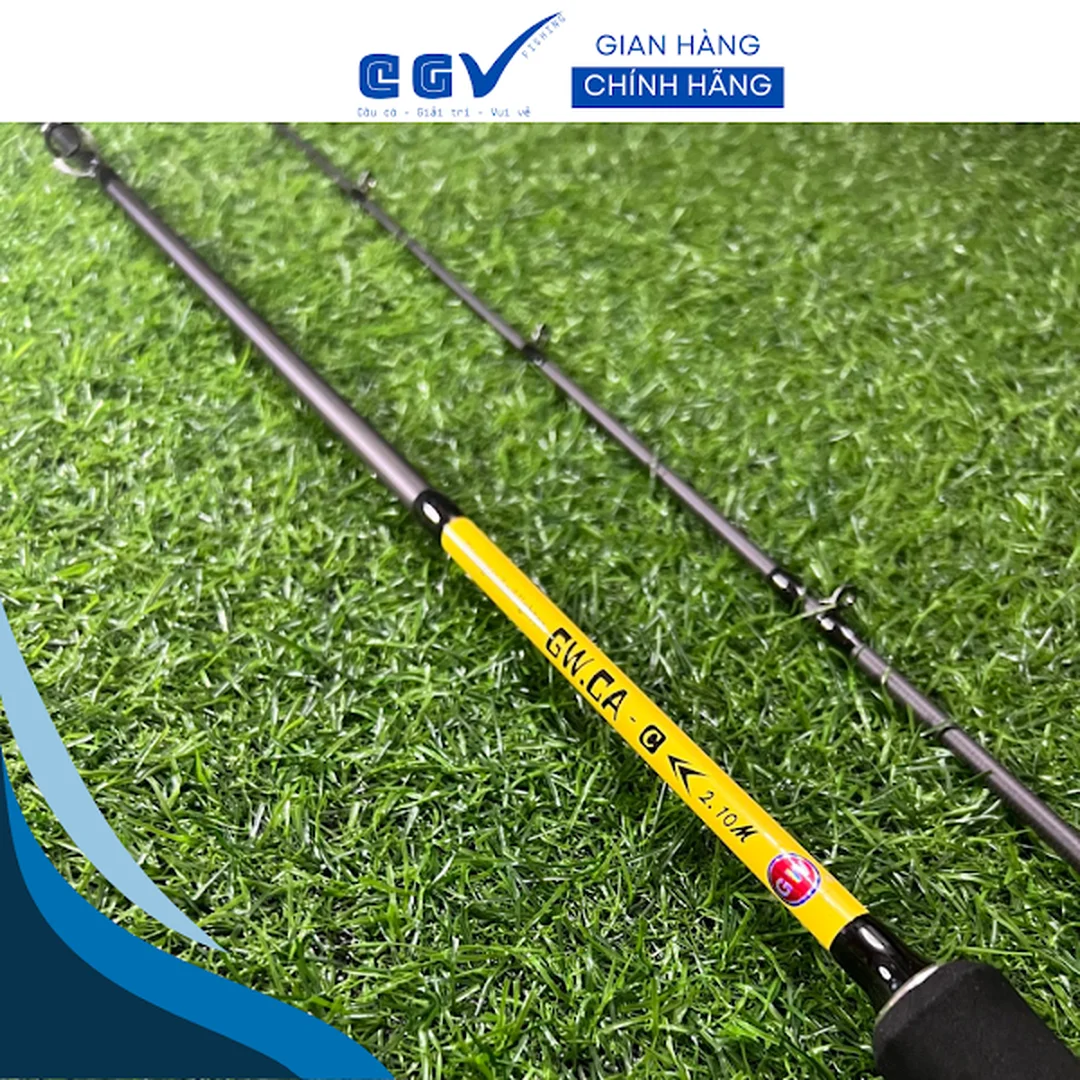 cần câu lure gw và máy ngang trong combo câu mồi giả
