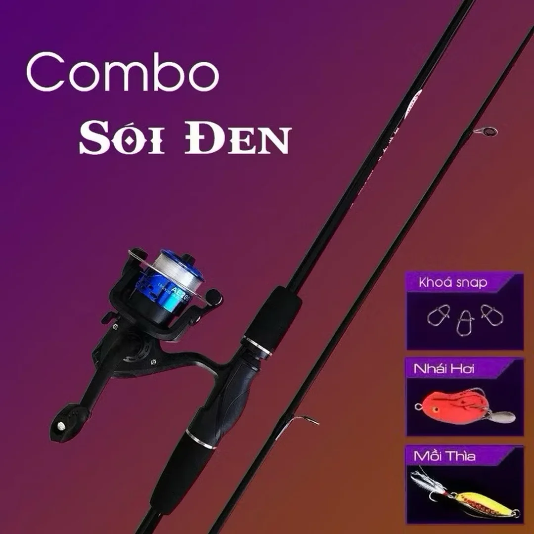 cần câu lure máy đứng 1m8 carbon 2 khúc dùng cho máy đứng