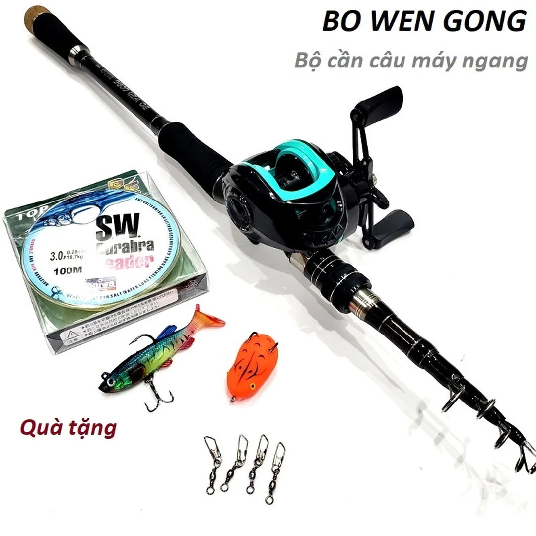 cần câu lure máy đứng 2m4 phù hợp câu cá lóc và cá chẽm
