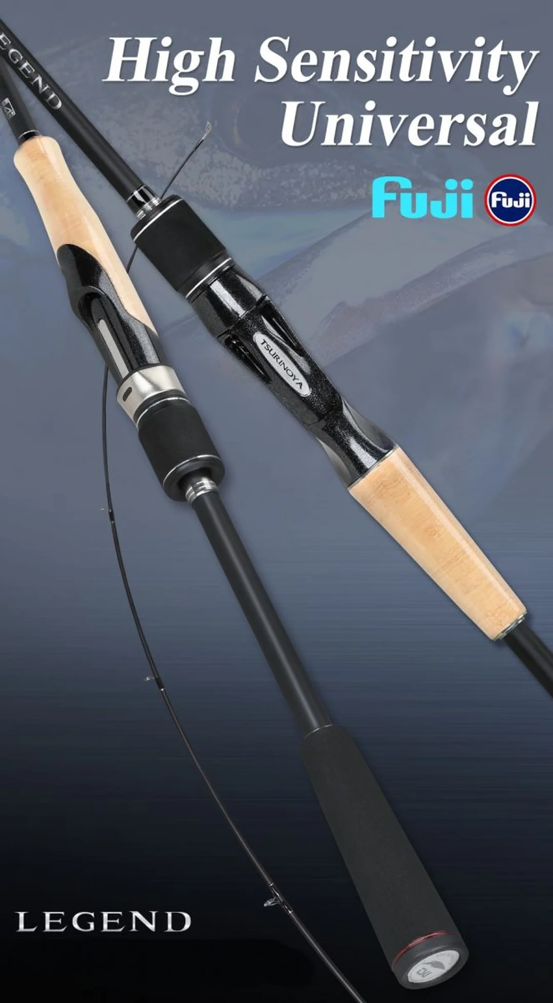 cần câu lure tsurinoya Legend với tay cầm EVA và gỗ bần