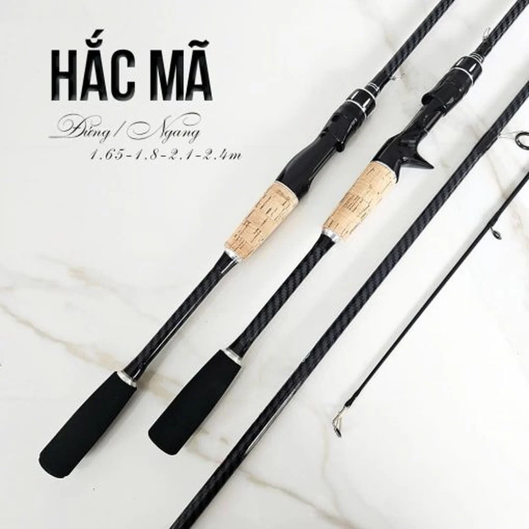 cần lure máy ngang có tay cầm và pat máy casting