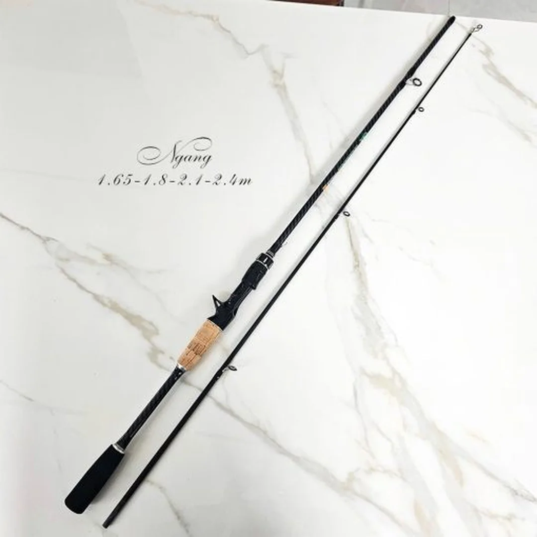 cần lure máy ngang Hắc Mã dạng casting cho cá lóc