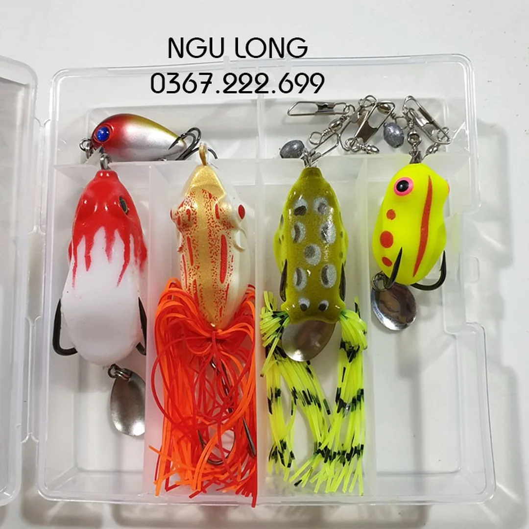 câu cá lóc mồi chìm với lure thân mềm và màu nổi