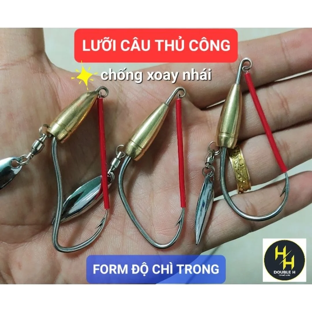 chì câu cá lóc dạng viên xuyên tâm cho thẻo chì chạy