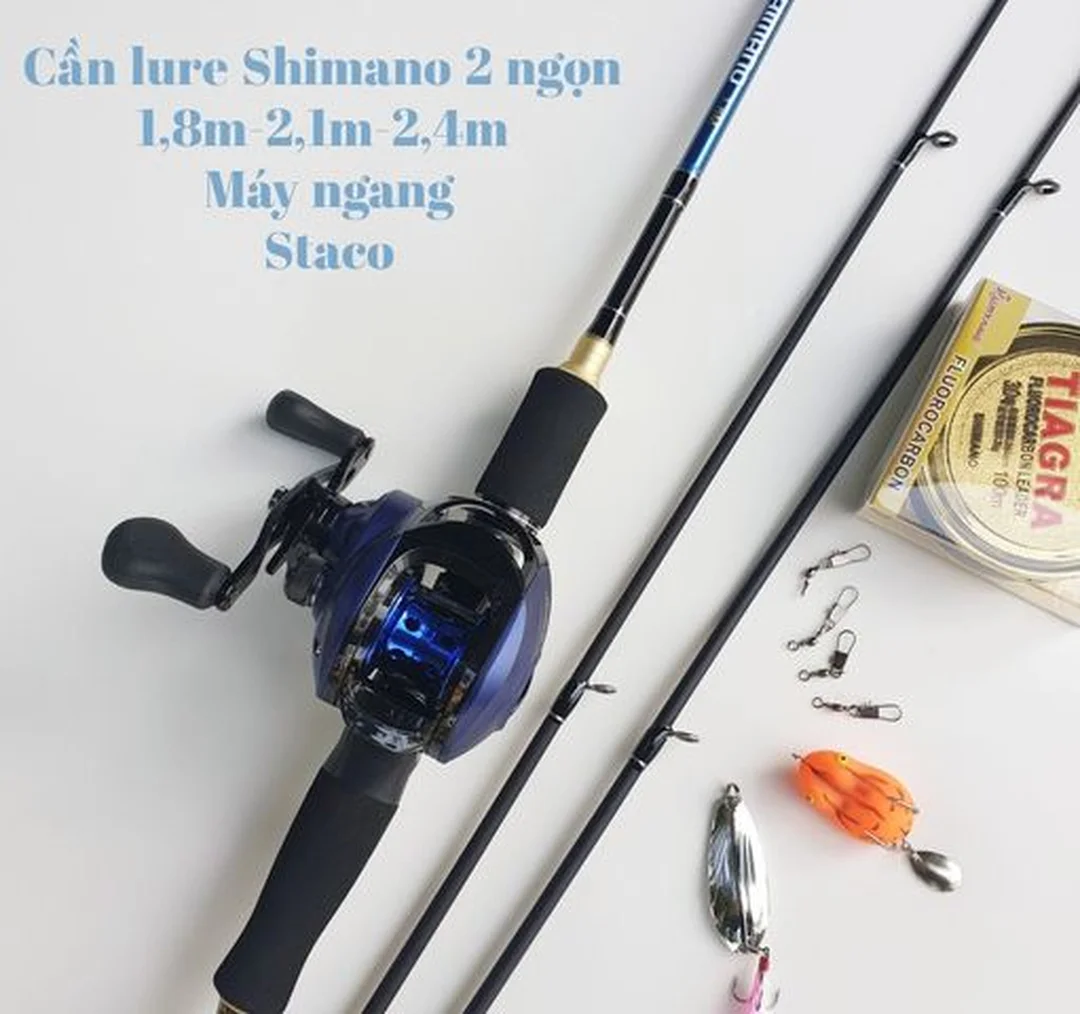 chi tiết cần câu lure máy ngang Shimano trong listing nguồn gốc