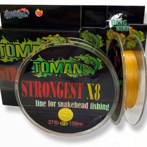 Dây Pe Câu Lure Cá Lóc Toman Strongest X8