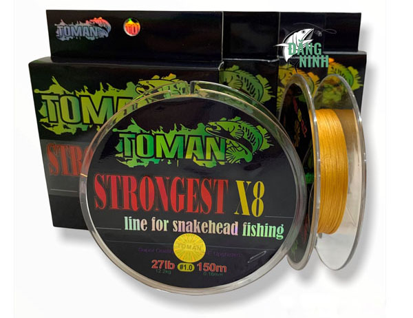 Dây Pe Câu Lure Cá Lóc Toman Strongest X8