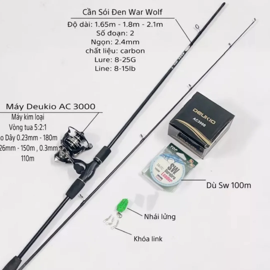 giá cần câu lure khác nhau theo blank khoen và pad máy