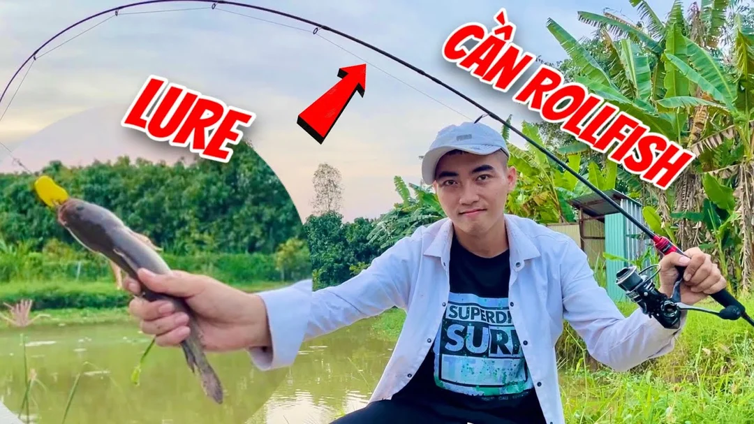 Hướng dẫn lure cá lóc bằng cần câu máy đứng