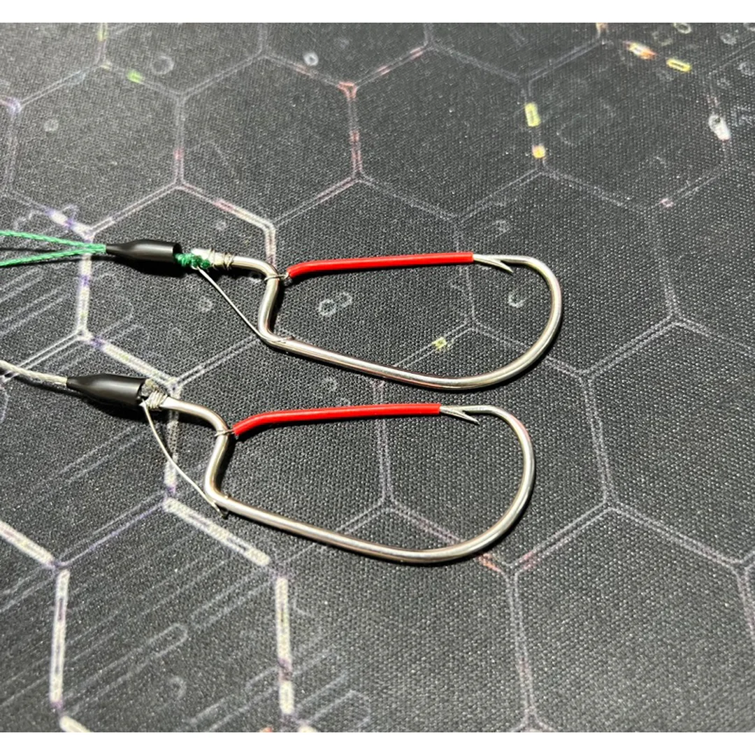Lưỡi câu cá lóc dạng frog hook chống vướng cho mồi nhái