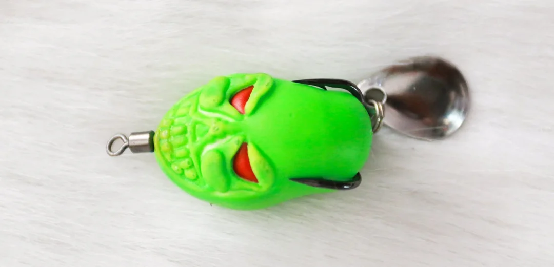 mồi giả câu cá lóc Ghost Frog thân cao su mềm