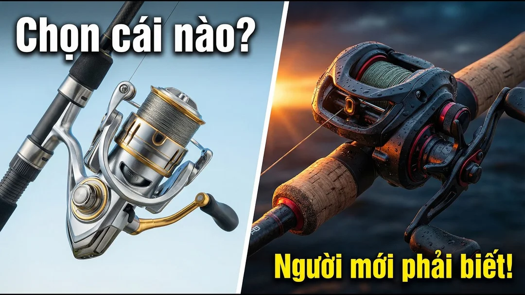 Nên Chọn Cần Lure Máy Đứng Hay Máy Ngang