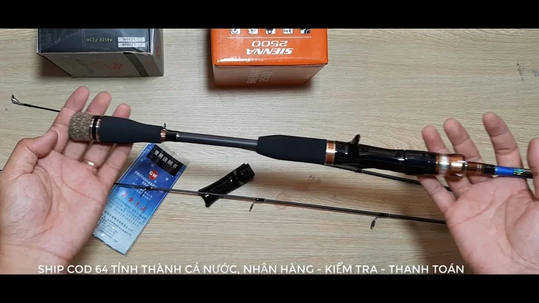 Review cần lure GW tích hợp máy đứng và máy ngang